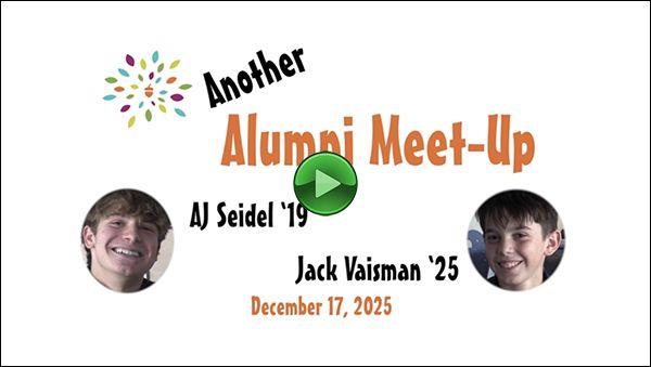 VIDEO: Alumni Meet-Up (Seidel/Vaisman)