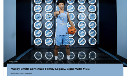 Malloy Smith ’20 to Play for Tar Heels